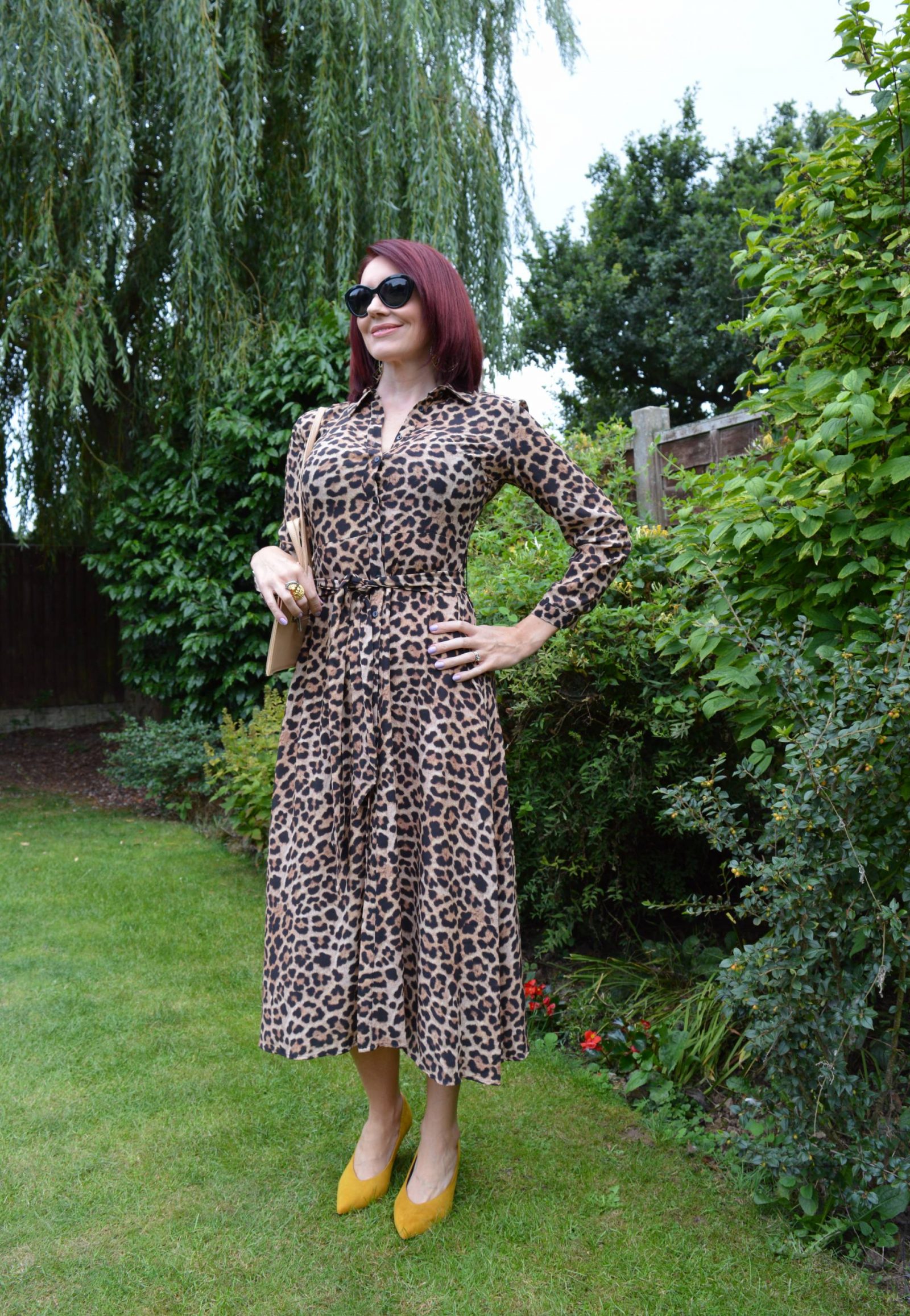 leopard print shirt dress zara