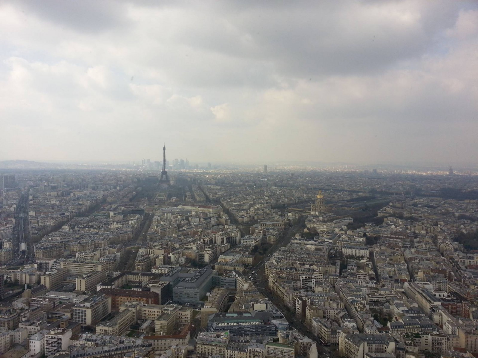 Paris skyline view from Montparnasse Tower