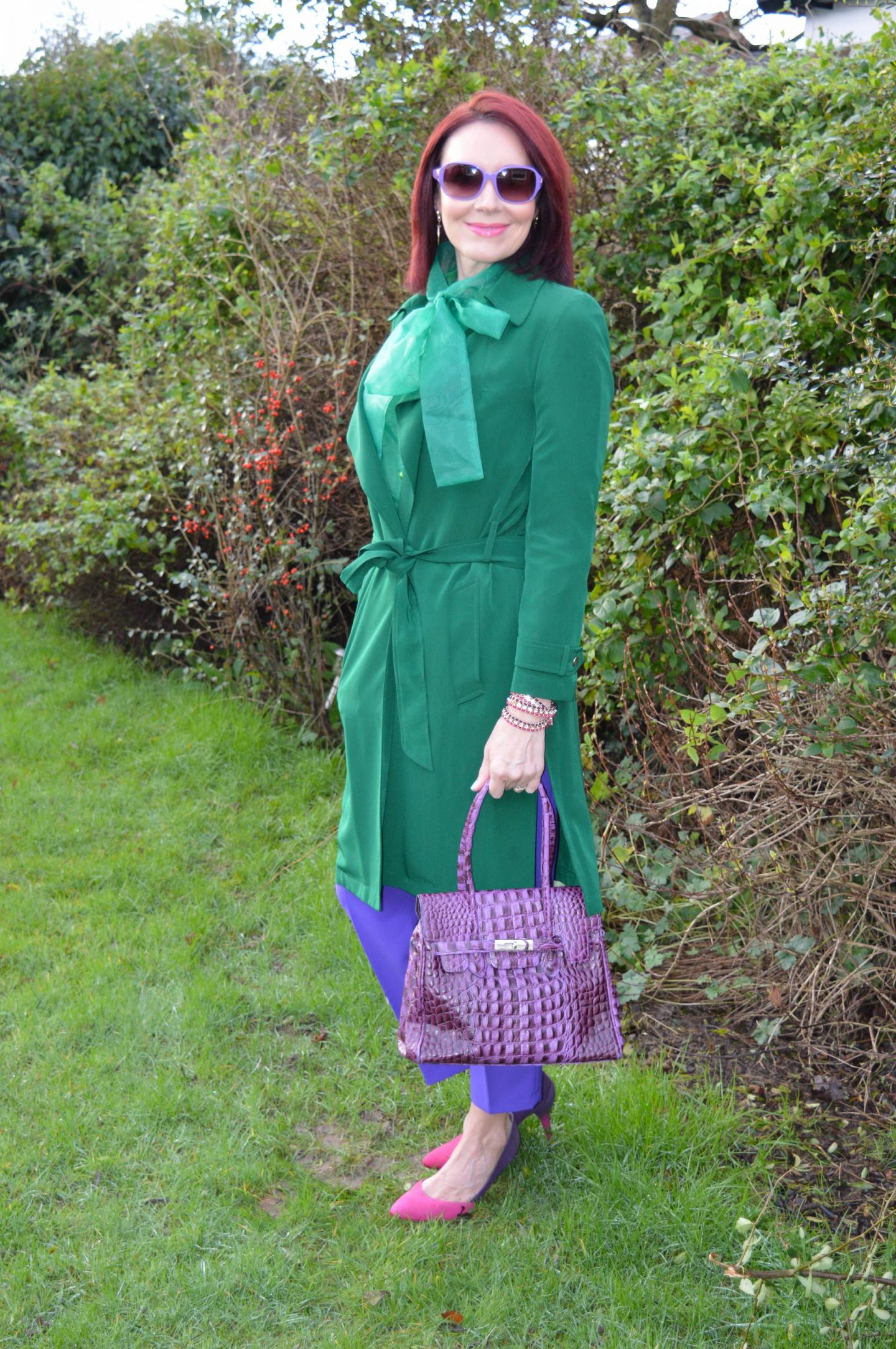 Seven Wardrobe Essential Items - February Match Made in Seven, emerald green Papaya trenchcoat