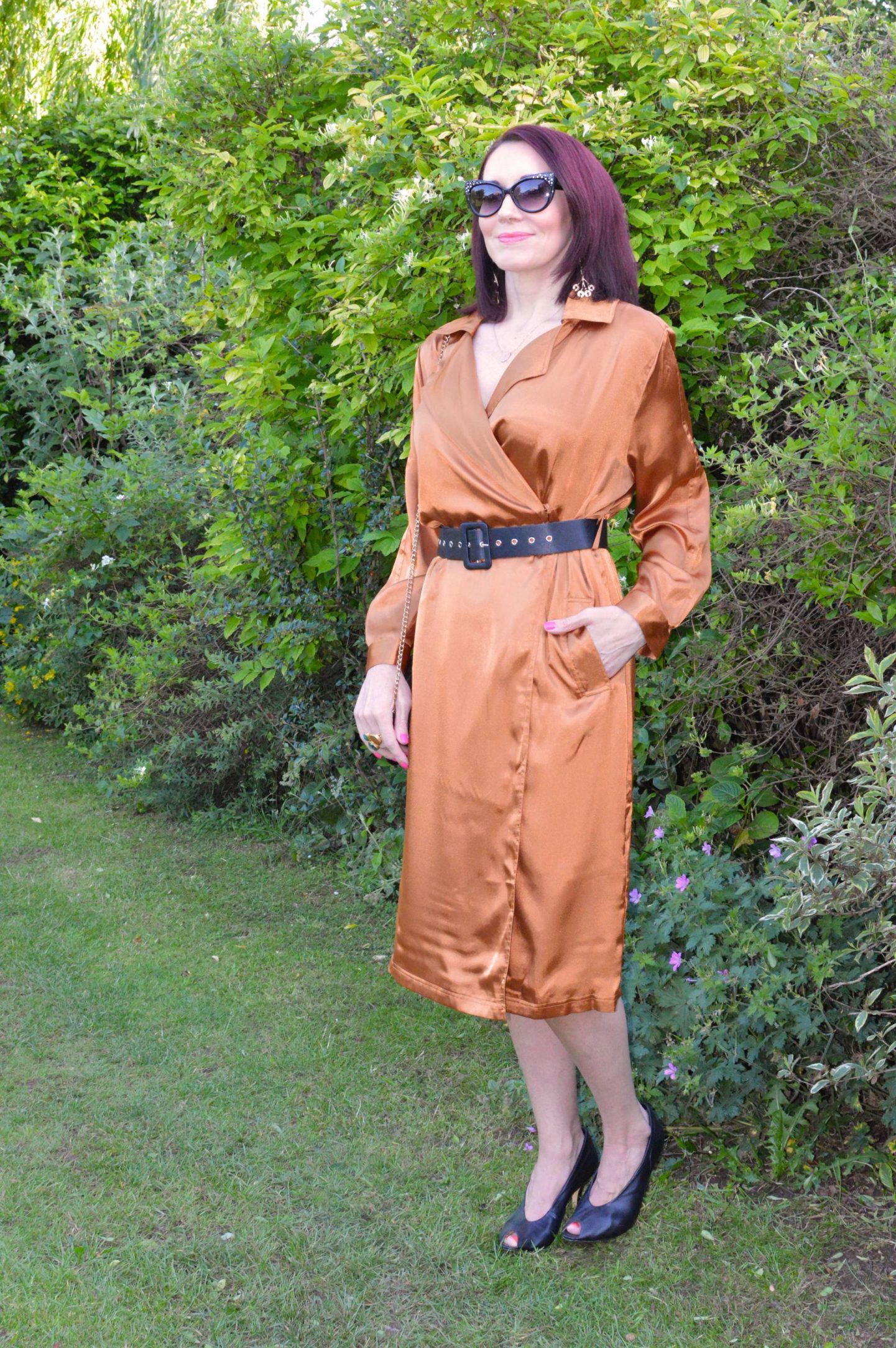 We're Allowed "Out Out" - June's Match Made in Seven, Kitri satin wrap dress