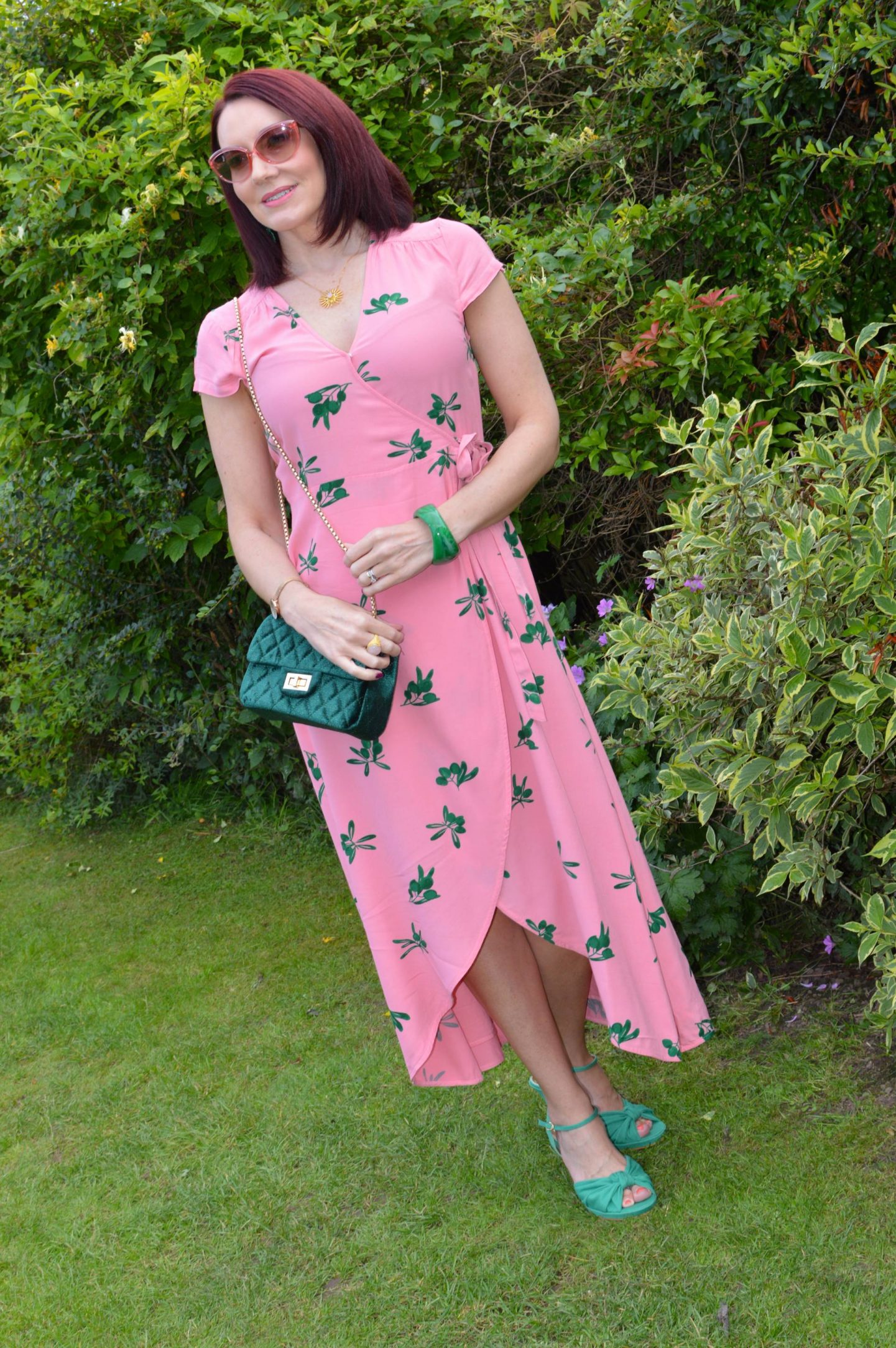 Fabienne Chapot Pink Wrap Dress