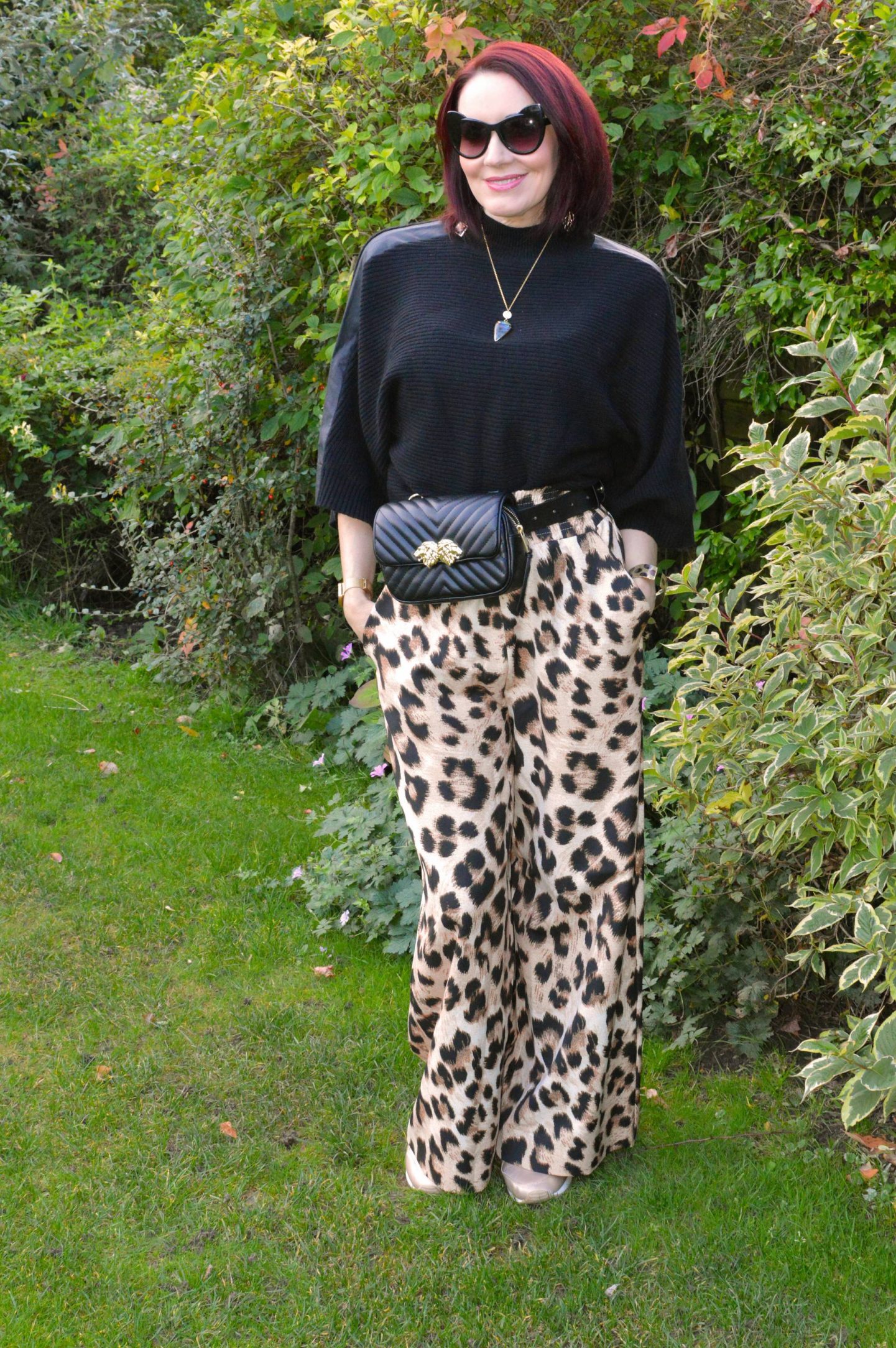 zara leopard print jumper