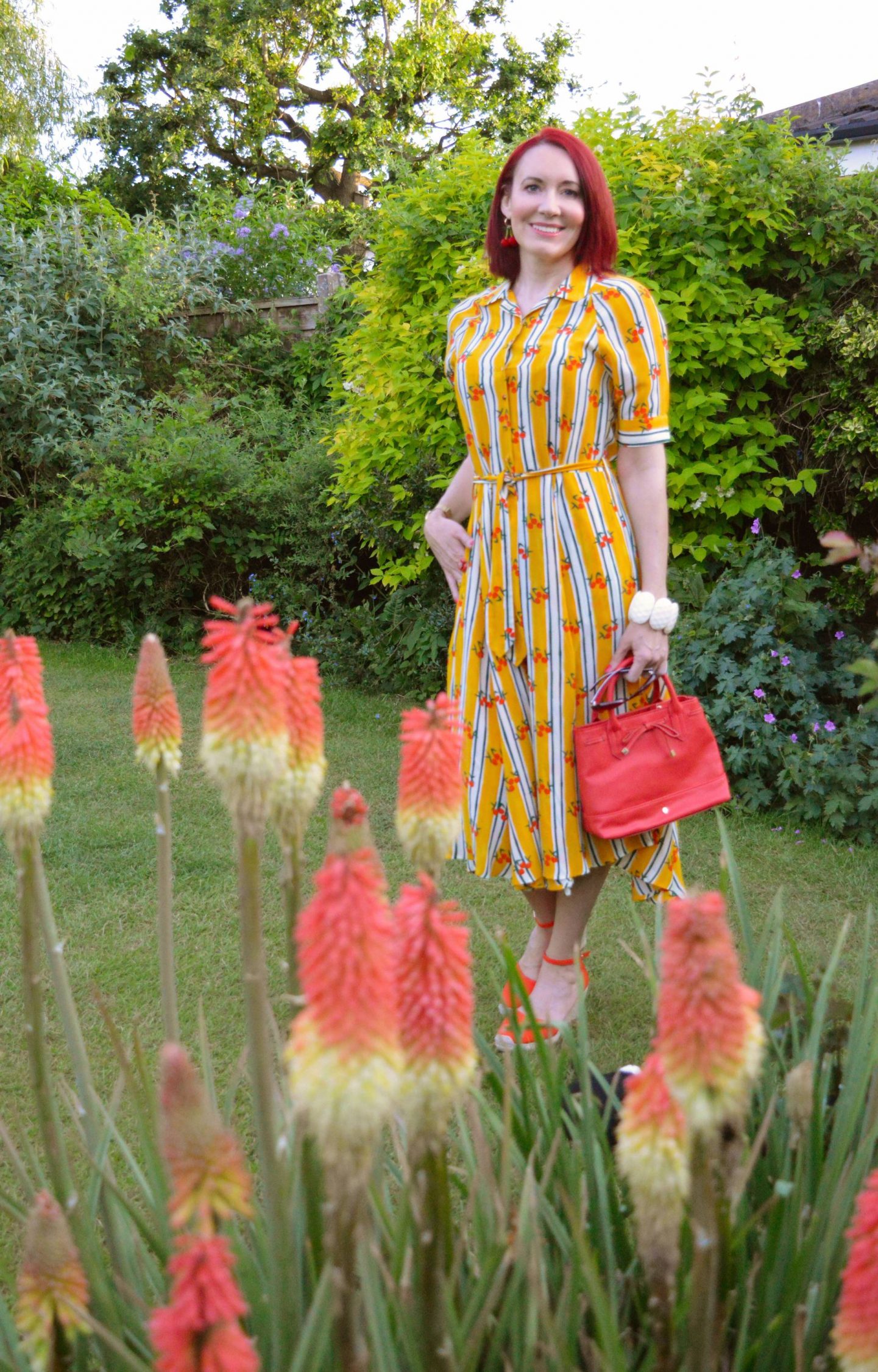 Feeling Fresh and Fruity - June's Stylish Monday, Fabienne Chapot Brizo stripe shirt dress
