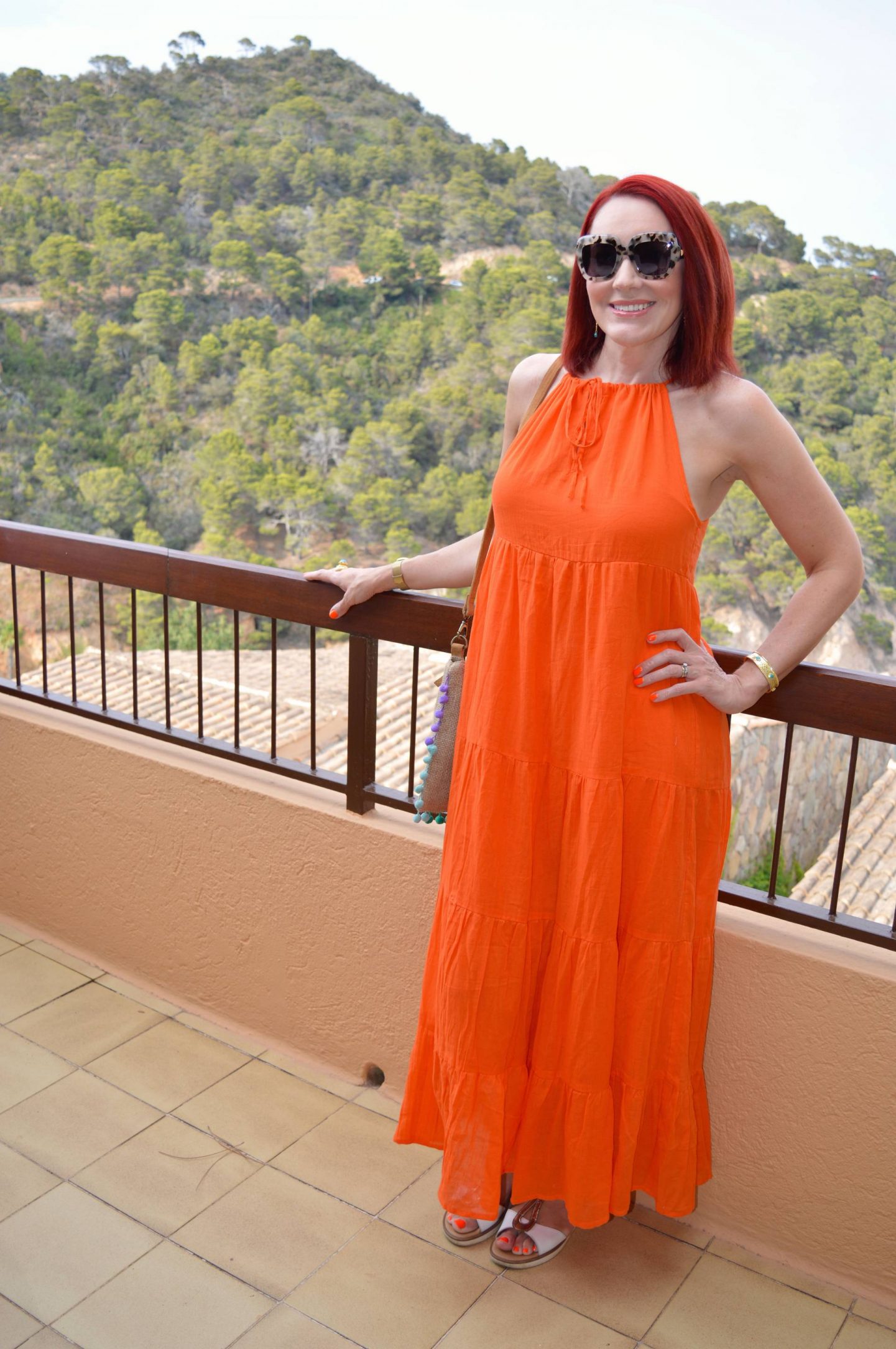 bright orange maxi dress Big sale - OFF 76%