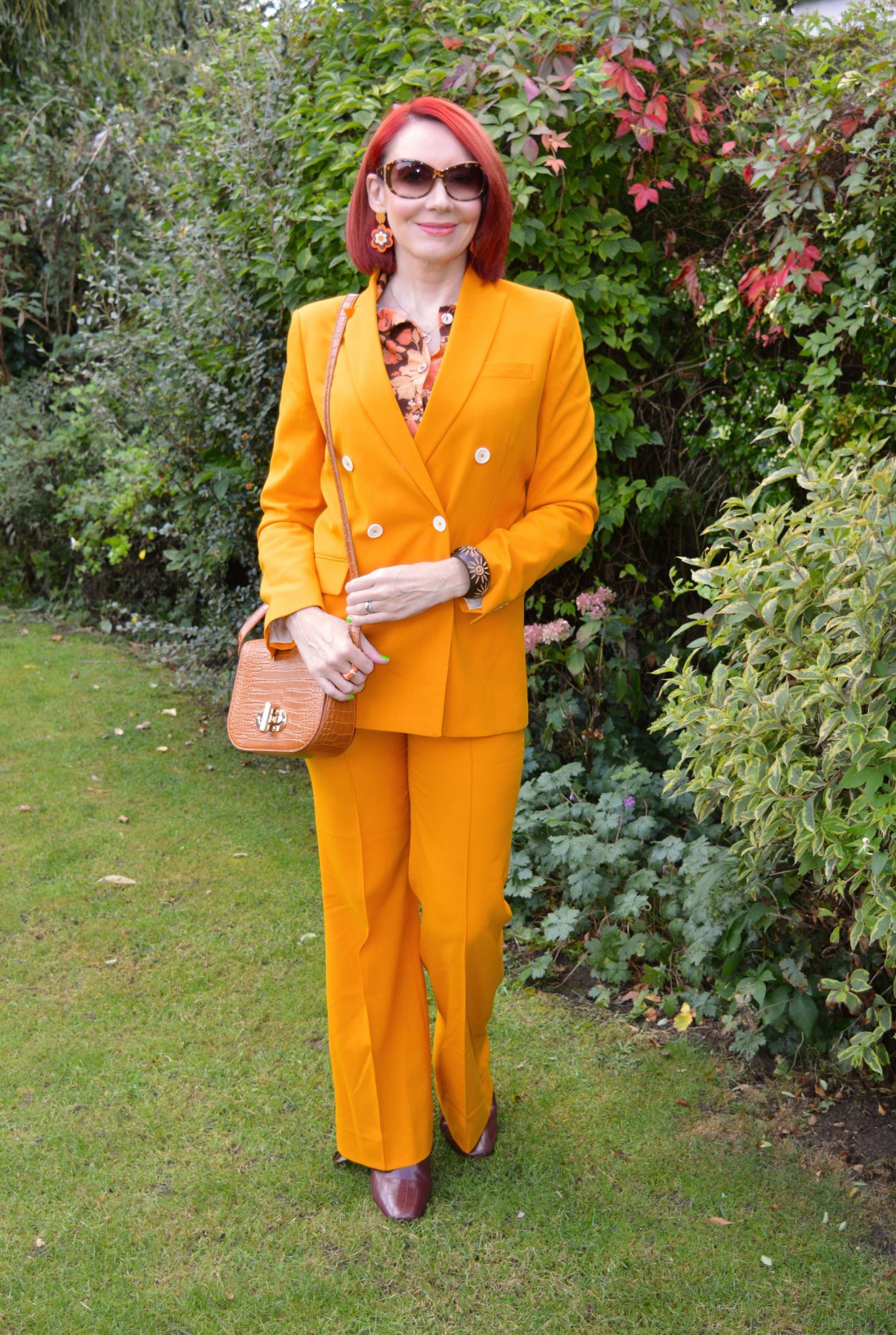 Marigold Trouser Suit and Vintage Shirt 
