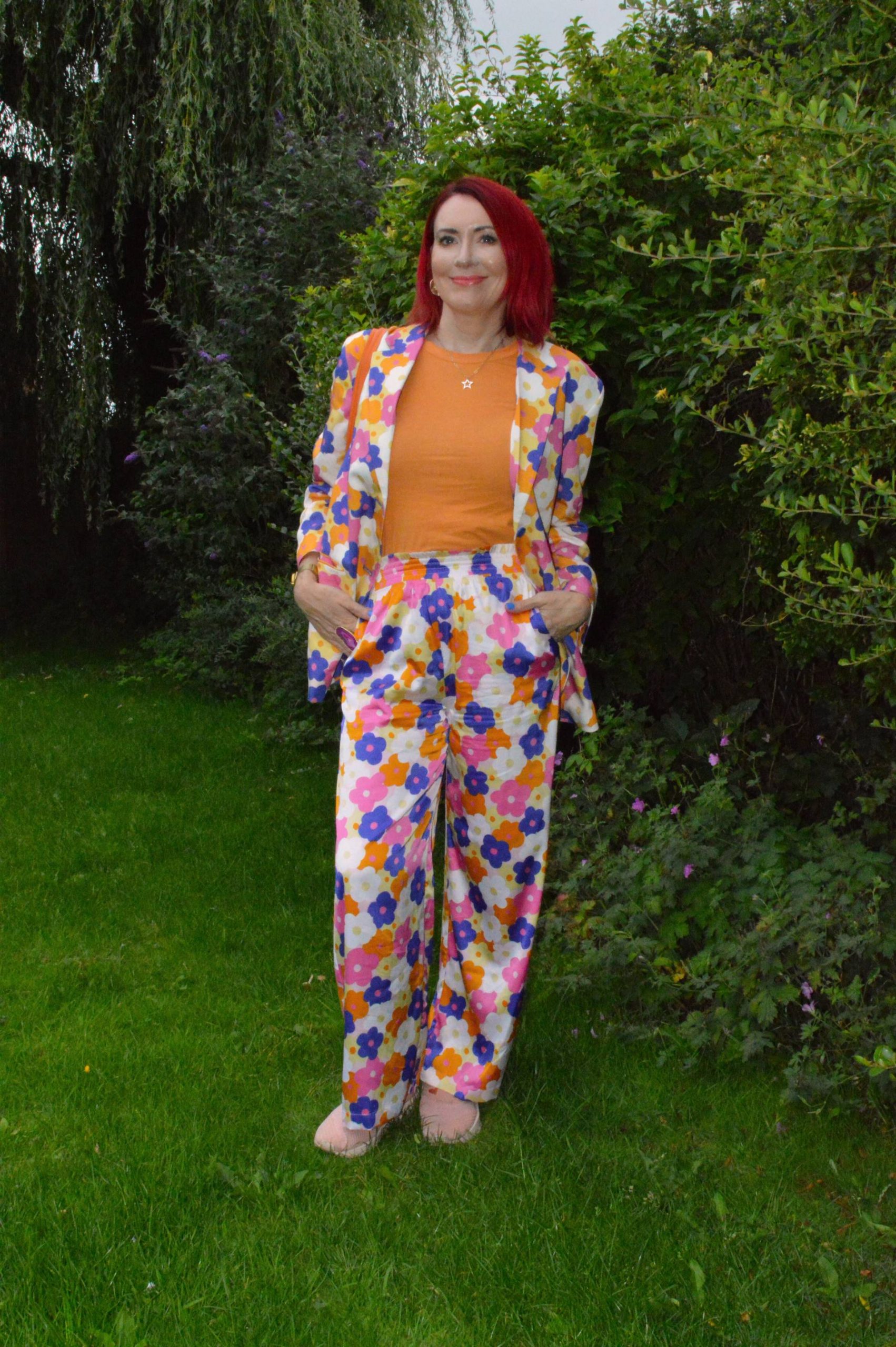 Monki Floral Print Suit + Style With a Smile Link Up - Style Splash
